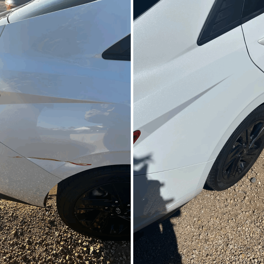 Before and After Car Dent Repair Phoenix